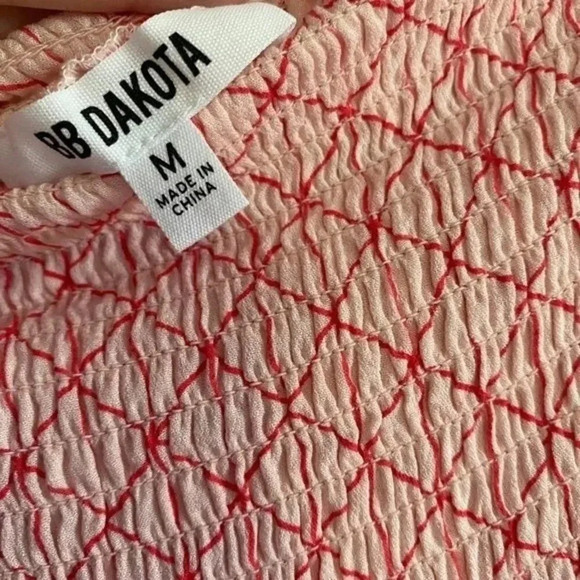 NWT BB Dakota Pink Ruffled Mini Skirt - Picture 6 of 8